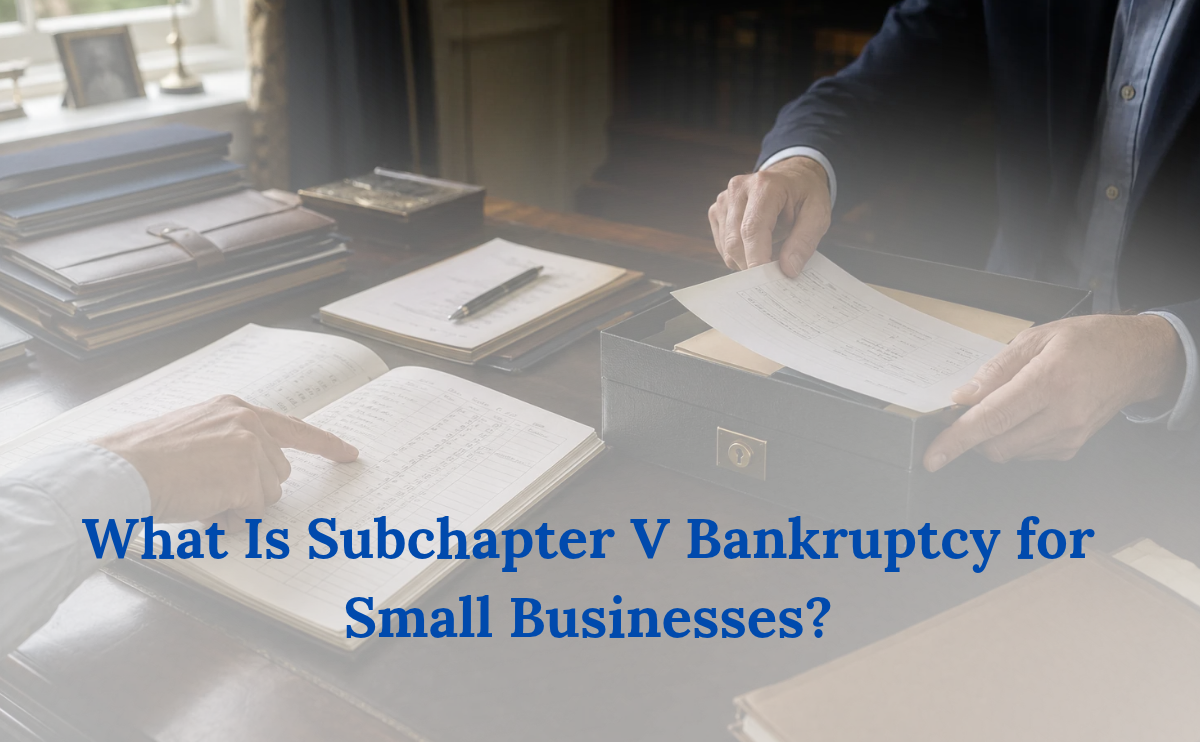 Subchapter 5 bankruptcy explained for small business owners seeking debt restructuring